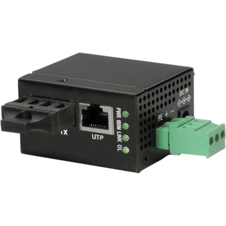 ROLINE 21131147 Industrie Mini Konverter 10-100T-100SC schwarz