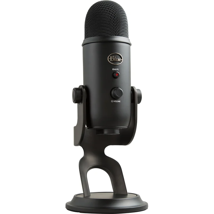 Blue Microphones Yeti USB-Mikrofon (für Aufnahme und Streaming auf PC und Mac, Drei Kondensatorkapseln, Vier Richtcharakteristiken, Kopfhörer-Ausgangs- und Lautstärkesteuerung,Plug und Play) blackout – Bild 8