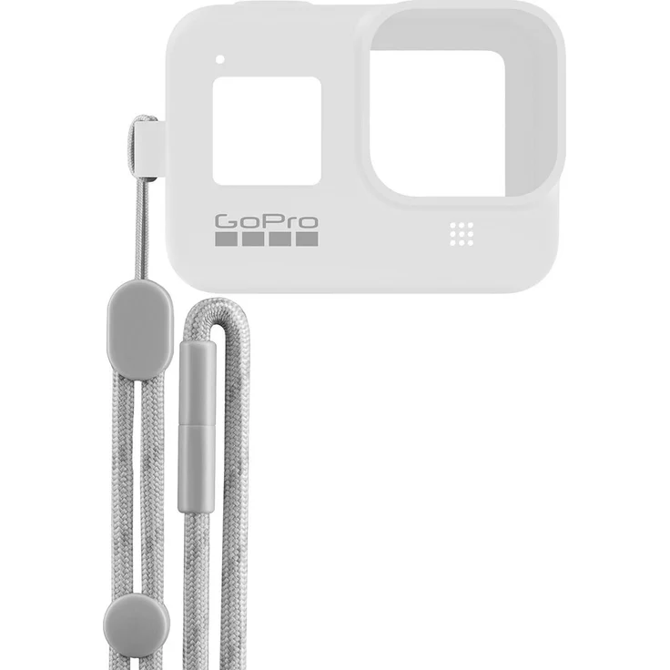 GoPro Hülle + Trageband für HERO8 Black - White Hot (Offizielles GoPro Zubehör) Weiß