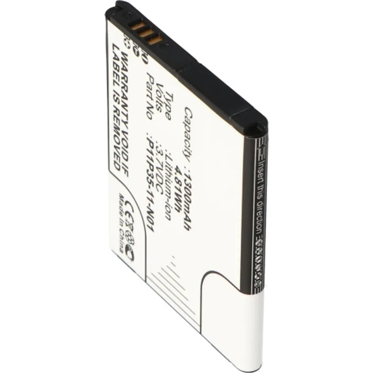 AccuCell Akku passend für Texas Instruments Nspire CS CAS Graphing, Li-Ion, 3,7V, 1300mAh