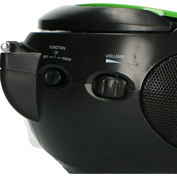 Lenco Radio CD-Player SCD-24 tragbares Stereo UKW-Radio mit CD-Player und Teleskopantenne in grün-schwarz – Bild 5