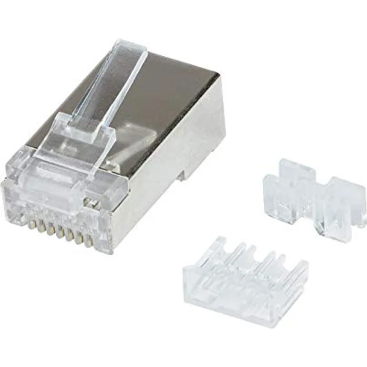 LogiLink Professional - Modularer Steckverbinder Cat.6A STP RJ45, 50 Stück