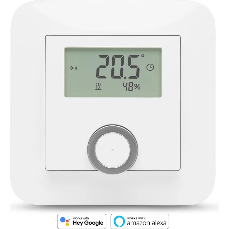 Bosch Smart Home Raumthermostat für Heizkörperthermostate, inklusive Feuchtigkeitsanzeige, kompatibel mit Google Assistant und Alexa, weiß (8750001259) – Bild 3