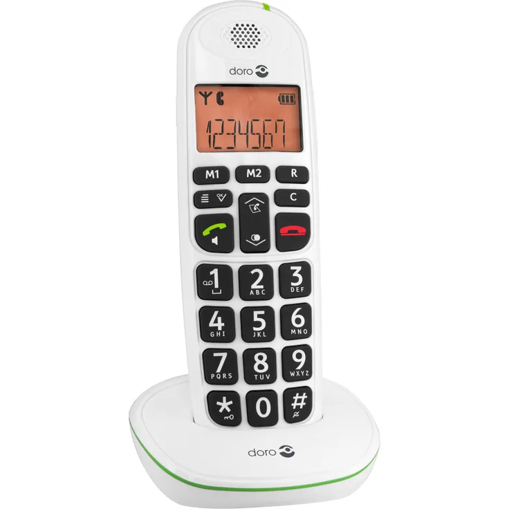 Doro PhoneEasy 100w DECT Schnurlostelefon Freisprechen weiß