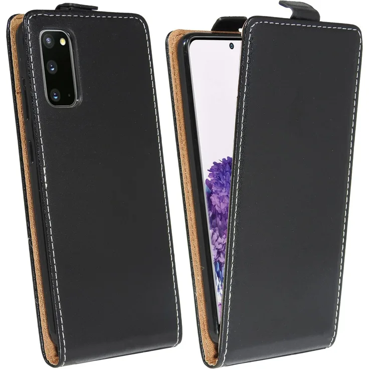 cofi1453 Flip Hülle, geeignet für Samsung Galaxy S20, Flipstyle-Tasche, schwarz