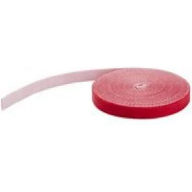 StarTech.com HKLP50RD Klettkabelbinder (15m, frei zuschneidbar & wiederverwendbar) rot