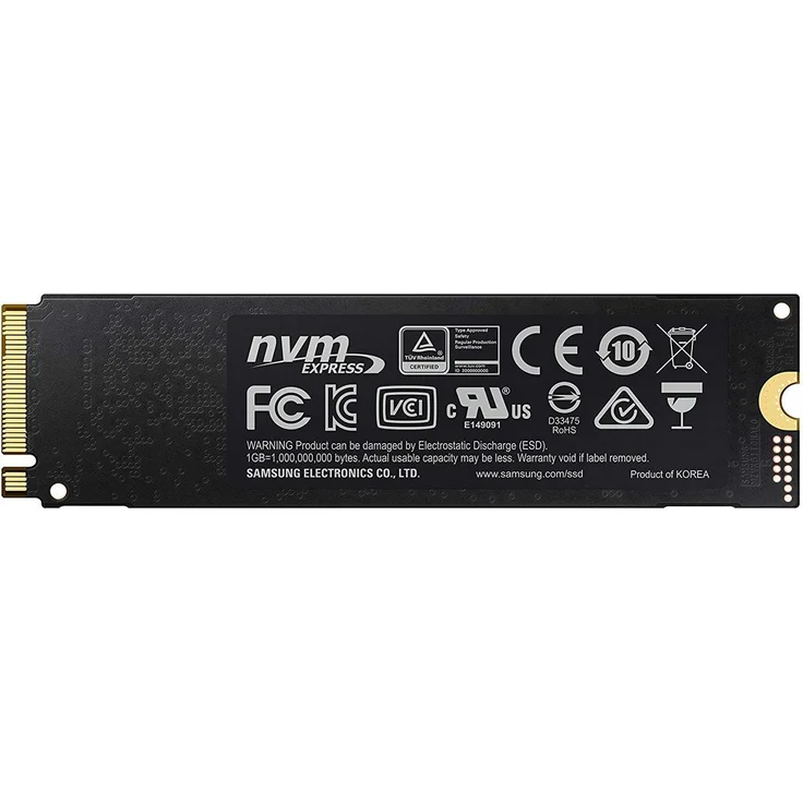 Samsung 970 EVO Plus MZ-V7S1T0BW - Solid-State-Disk - verschlüsselt - 1 TB - intern - M.2 2280 - PCI Express 3.0 x4 (NVMe) - Puffer: 1 GB - 256-Bit-AES - TCG Opal Encryption (MZ-V7S1T0BW) – Bild 3