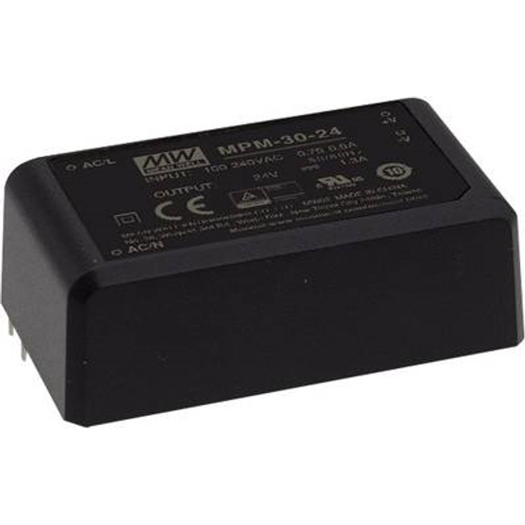 Mean Well AC/DC-Printnetzteil MPM-30-12ST 12 V/DC 2.5 A (MPM-30-12ST)