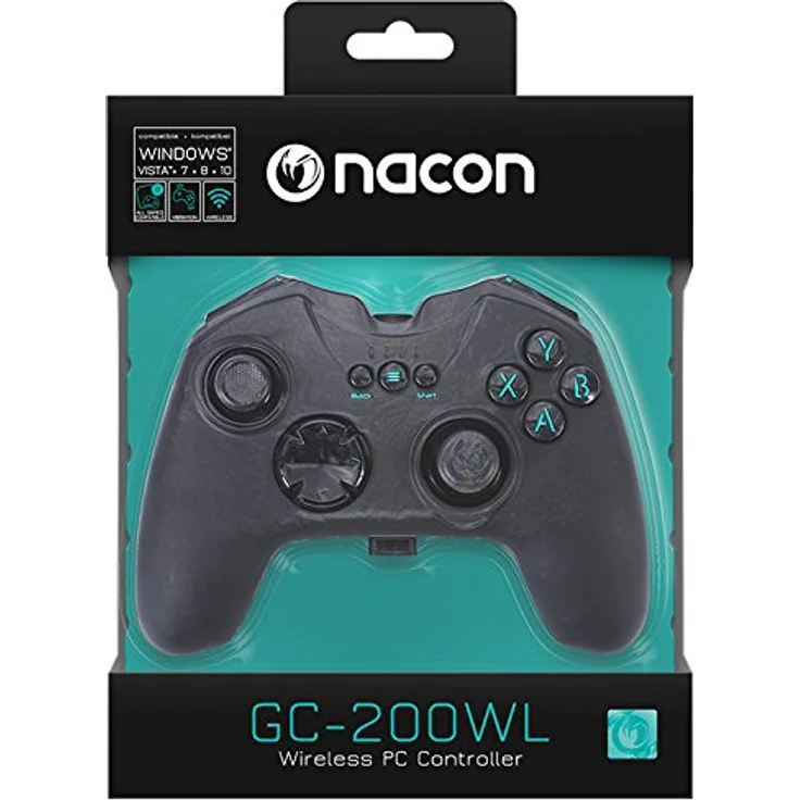 Nacon GC-200WL Wireless PC Controller Schwarz (NA359060) (PC) – Bild 1