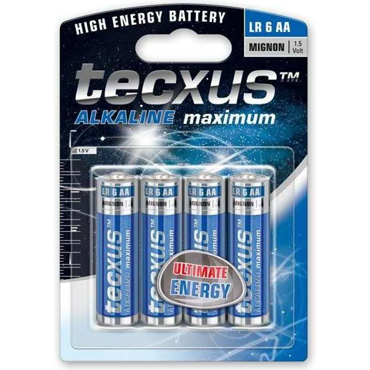 Mignon (LR6 - AA) Batterien Alkaline 1,5 V mit langer Lebensdauer, 4er Pack
