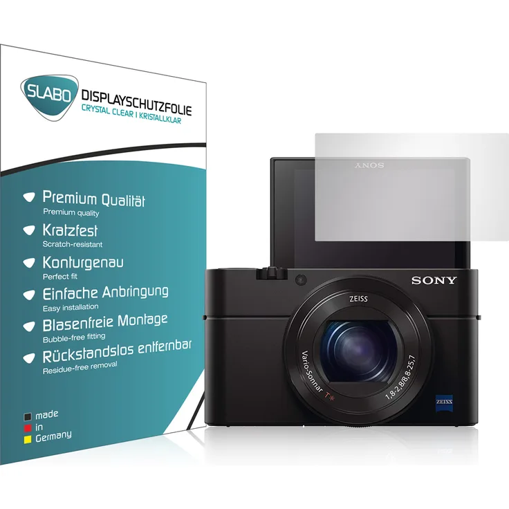 4x Slabo Displayschutzfolie für Sony RX100 III KLAR ''Crystal Clear'' Displayfolie Schutzfolie Folie
