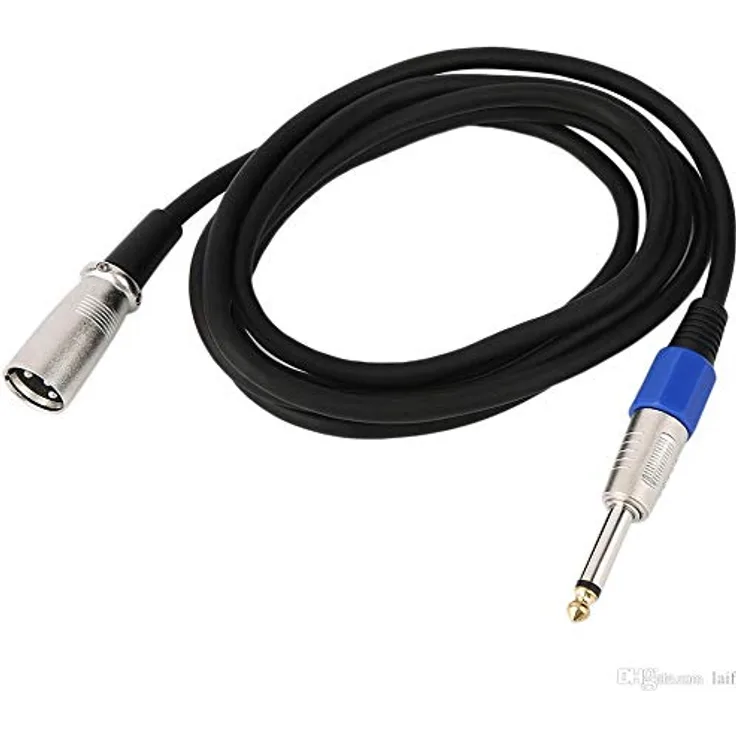 HQ-POWER - PAC116 professionelles XLR Kabel und Stecker, 6 m Länge, Schwarz 144805