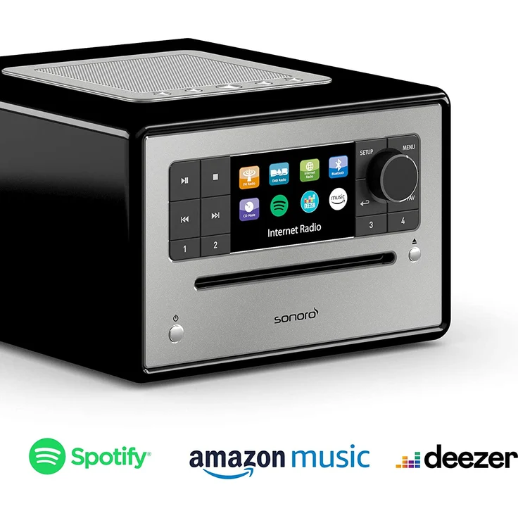 Sonoro Elite CD-Radio mit Bluetooth, WLAN, LCD-Display, schwarz - Preisvergleich – Bild 2