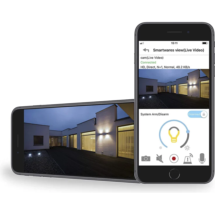 Smartwares Guardian CIP-39901 Außenleuchte mit IP Überwachungskamera und Aufnahmefunktion- App gesteuert – Bild 3