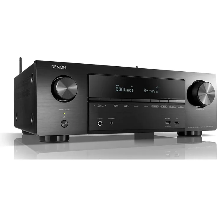 Denon AVR-X1600H 7.2 AV-Receiver mit Bluetooth, WLAN, Internetradio, FM (UKW), AM (MW), schwarz