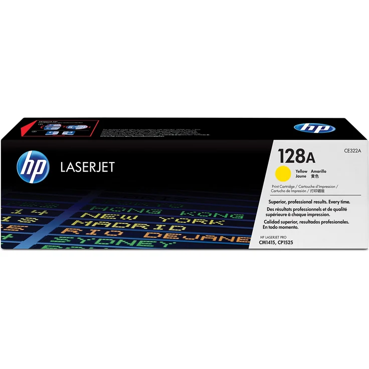 HP 128A (CE322A) Gelb Original Toner für HP Laserjet Pro CP1525, HP Laserjet Pro M1415 – Bild 1
