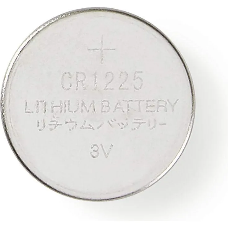 Nedis BALCR12255BL Lithium-Knopfzellenbatterie CR1225 | 3 V | 5 Stück | Blister