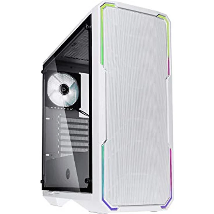 BitFenix Enso Mesh RGB Midi-Tower, Tempered Glass - weiß (BFC-ESM-150-WWWGK-RP) – Bild 1