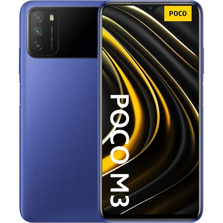 Xiaomi Poco M3 Smartphone 128GB interner Speicher, 4GB RAM, Cool Blue – Bild 1