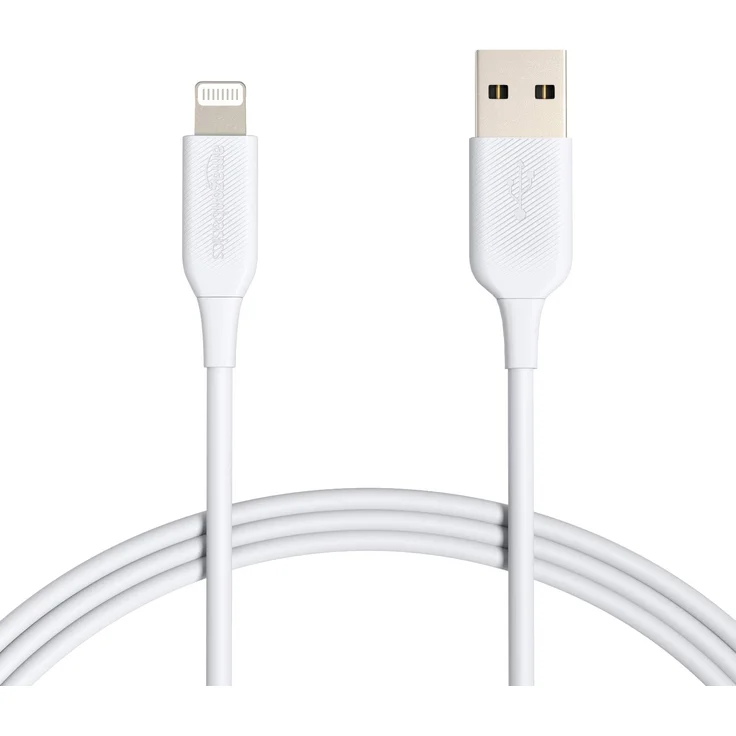 AmazonBasics – Verbindungskabel Lightning auf USB-A, MFi-zertifiziertes Ladekabel für iPhone, weiß, 1,82 m, 2 Stück – Bild 1