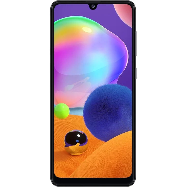Samsung Galaxy A31 Smartphone 16,26cm (6,4 Zoll) AMOLED-Display, 64GB interner Speicher, 4GB RAM, Dual-SIM, Android, Prism Crush Black – Bild 1