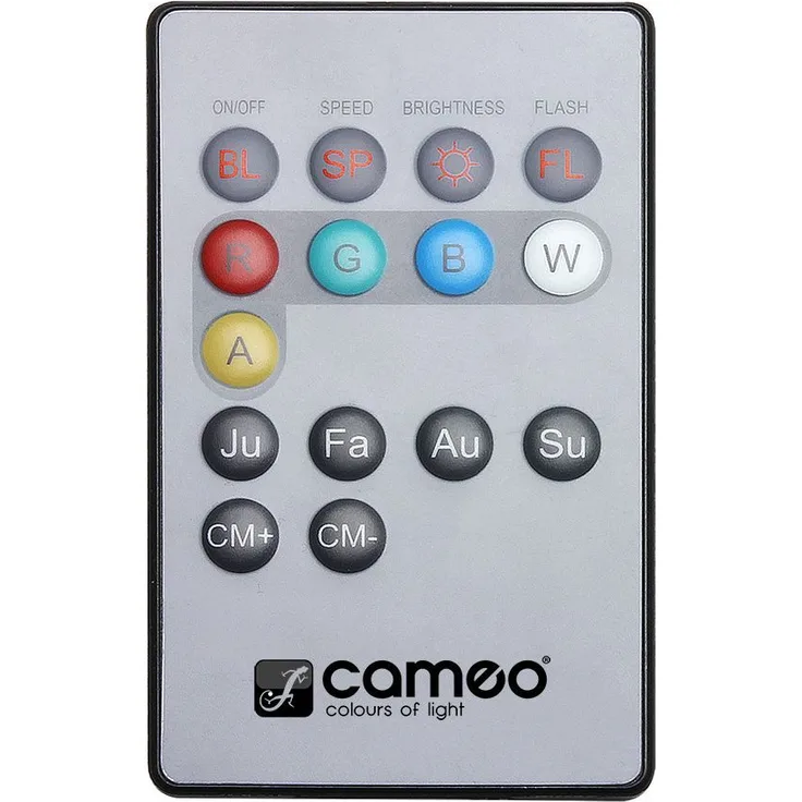 Cameo Light CLPFLAT1REMOTE Infrarot Fernbedienung für Flat PAR CAN Scheinwerfer