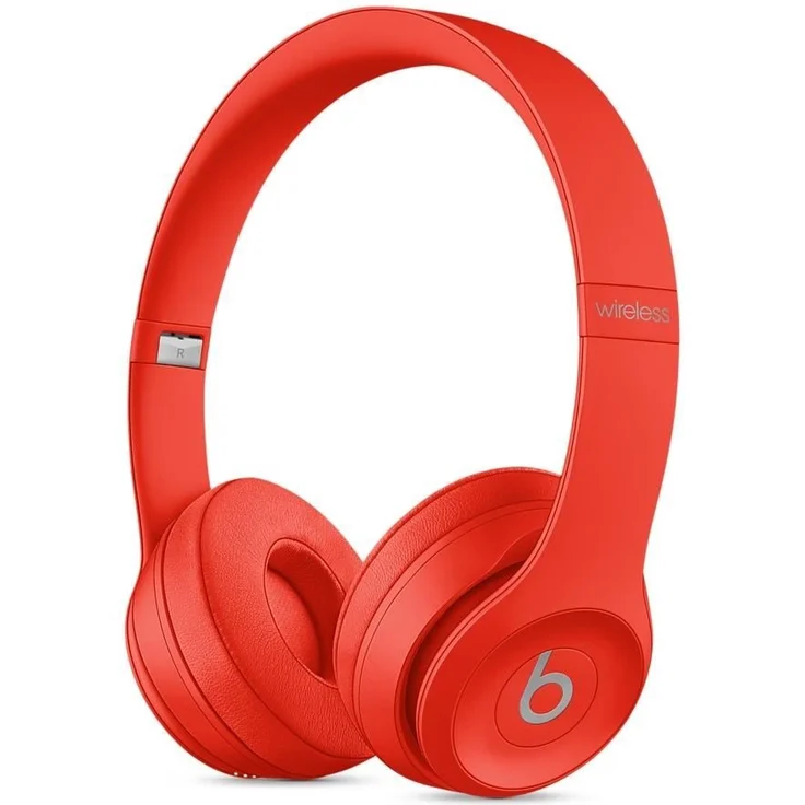 Beats Solo3 Apple W1 Chip On-Ear-Kopfhörer mit Bluetooth, Mikrofon, rot – Bild 1