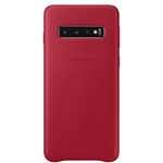 Leather Cover für Galaxy S10 Rot