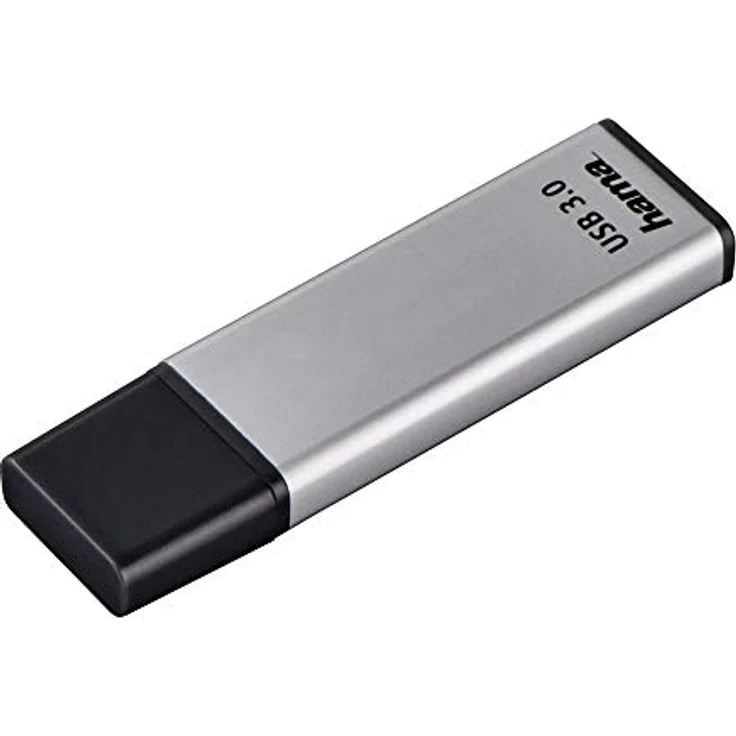 Hama 256GB USB-Stick USB 3.0 Datenstick (40 MB-s Datentransfer, USB-Stick mit Öse zur Befestigung am Schlüsselring, Speicherstick, Memory Stick mit Verschlusskappe, z. B. für Windows-MacBook) silber – Bild 1