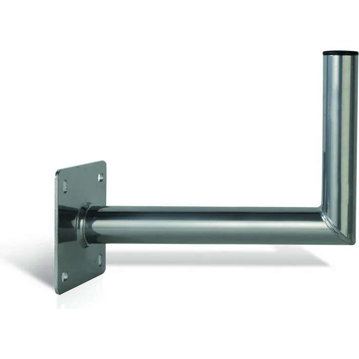 Opticum Alu Wandhalter (Wandabstand:40cm, Höhe: 25cm, Rohr: 48, zertifiziert)