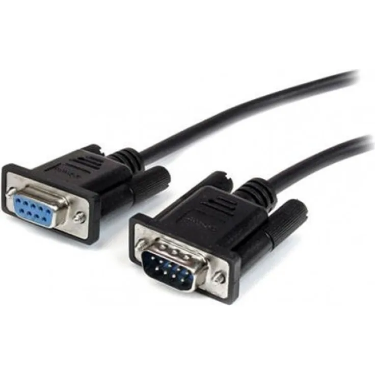 StarTech.com Serielles DB9 Straight Through Kabel - Stecker/Buchse - Serielles Verlängerungskabel - DB-9 (M) - DB-9 (W) - 50cm - Schwarz (MXT10050CMBK)