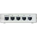 DeLock Umschalter RJ45 10-100 Mbps 4 Port manuell Bidirektional