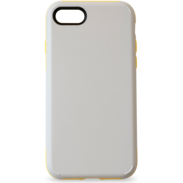KMP Handyhülle für iPhone 8 - grau gelb - robuste Hülle für Outdoor & Sport - Case , Bumper