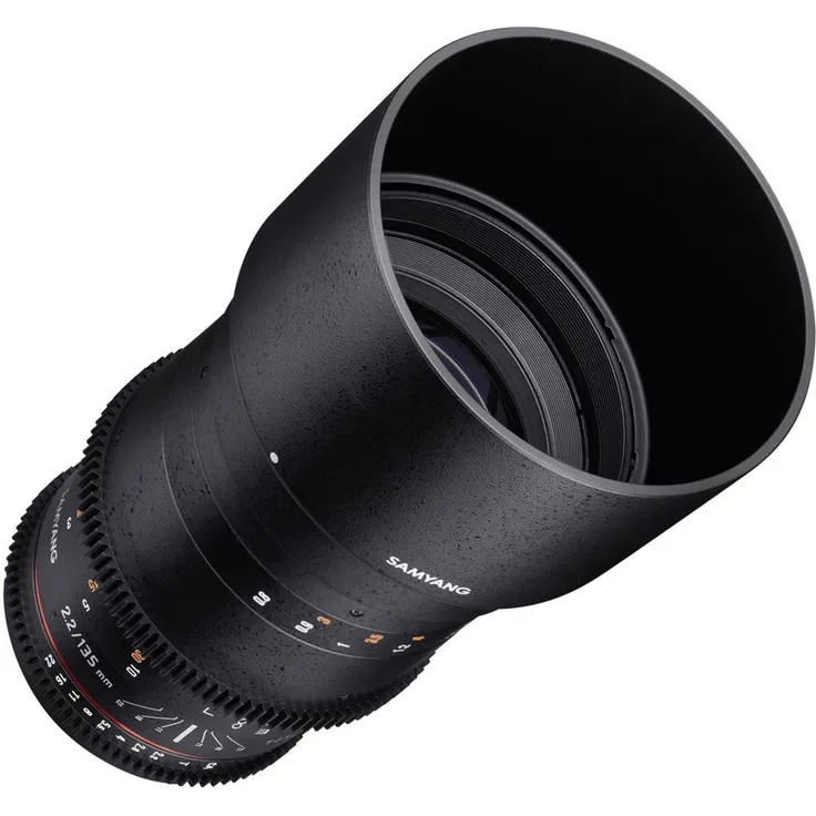 SAMYANG 13135T1.5N T2.2 VDSLR ED UMC Objektiv für Anschluss Nikon (135mm)