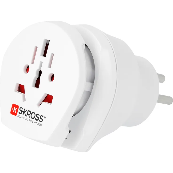 SKROSS Länderstecker World to Europe USB Reiseadapter