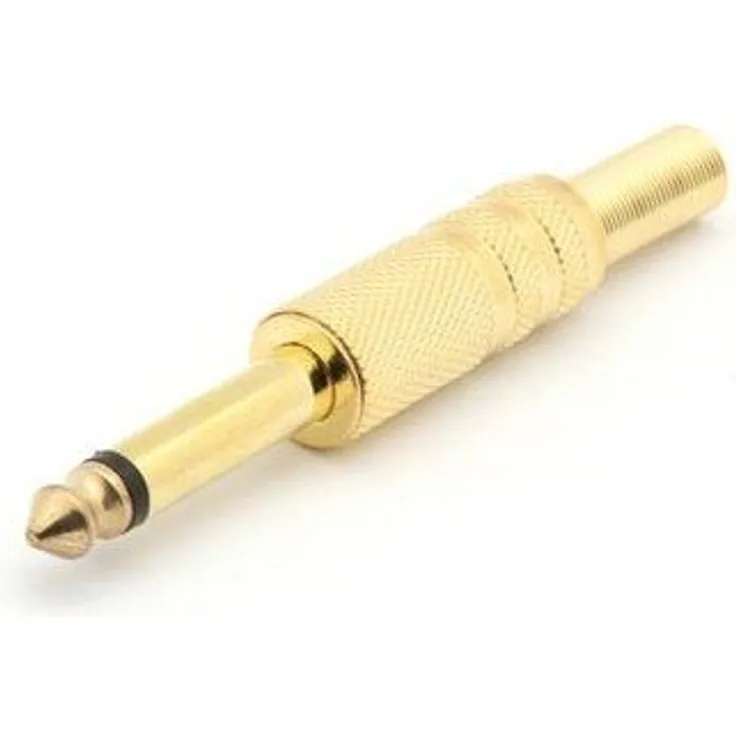 VELLEMAN - CA023 Klinkenstecker 6,3mm Mono vergoldet Metallausführung VE: 10 St 609472