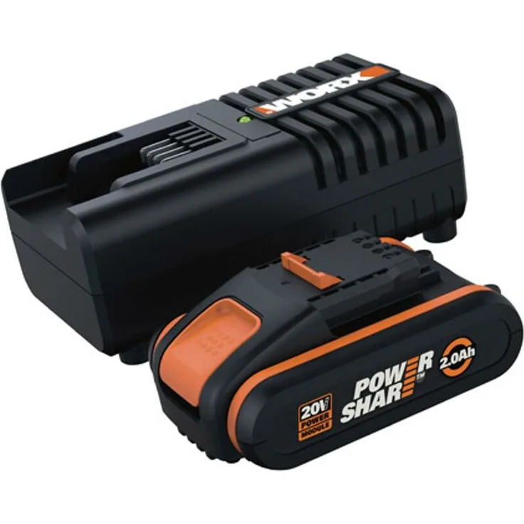 Worx Set Ladegerät und 20V 2Ah