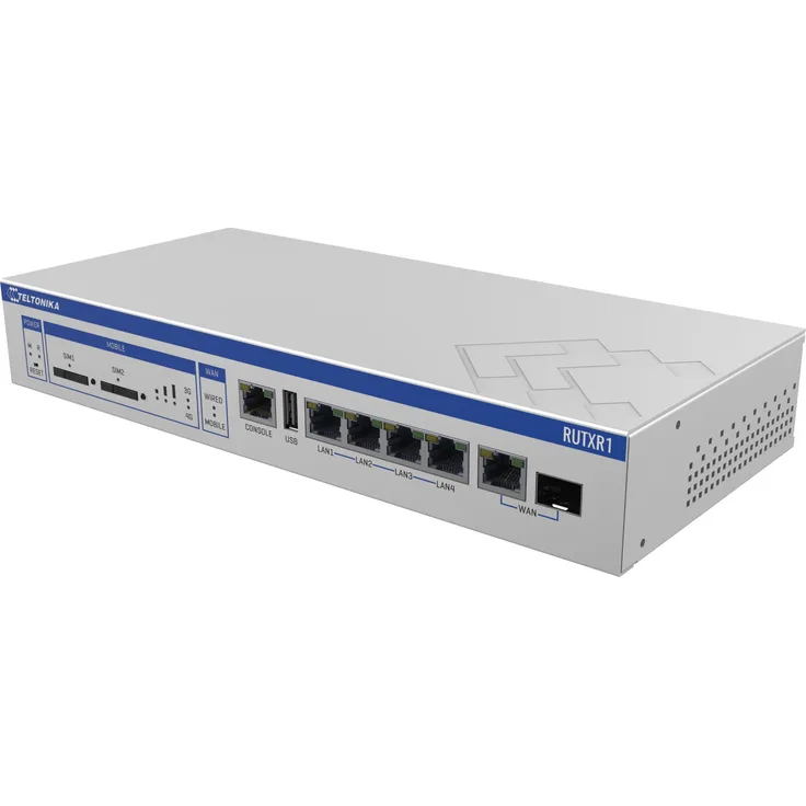Teltonika RUTXR1 - Wireless Router - WWAN - 4-Port-Switch - GigE - 802.11ac - an Rack montierbar