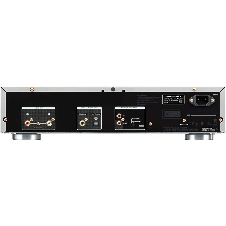 Marantz CD6007 HiFi CD Player, CD Spieler, CD- und CD-R/RW-Wiedergabe, USB, Kopfhörer-Verstärker, Silber-Gold – Bild 2