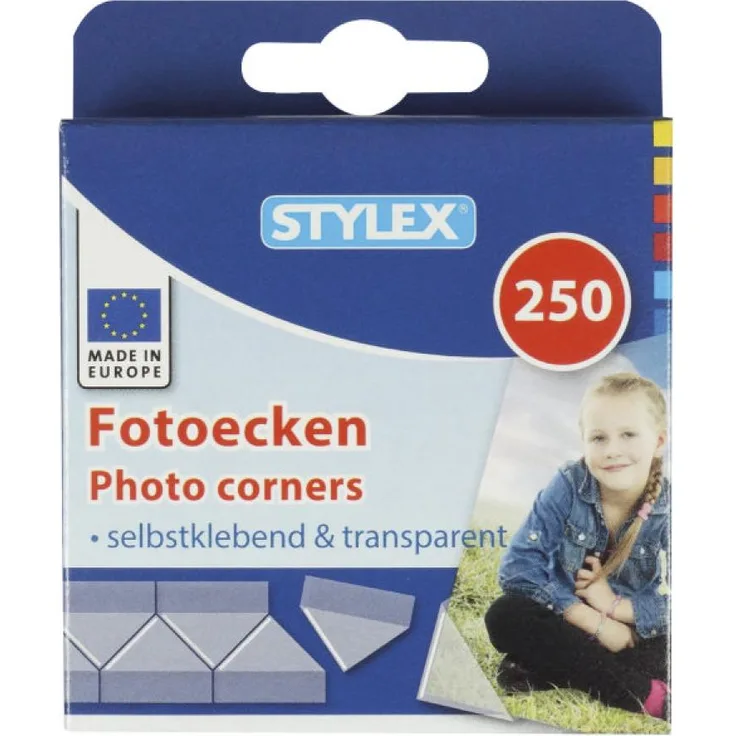 TOPPOINT Fotoecken selbstklebend 250St TOPPOINT 31080