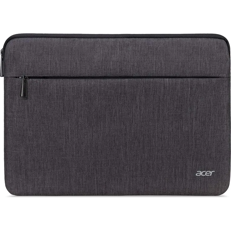 Acer Laptop Tasche - Protective Sleeve (geeignet für bis zu 14 Zoll (35,6 cm) Laptops und Chromebooks, universelle Schutzhülle, mit Fronttasche) grau