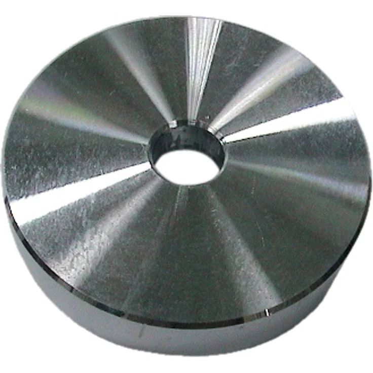 Reloop RP Puck - passend für alle Plattenspieler, zum Abspielen von 7'' Platten mit großem Mittelloch, Silber