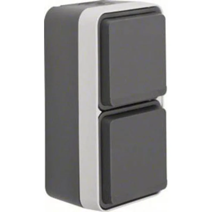 Hager BERKER Berk AP-Steckdose SCHUKO 47703525 2fach