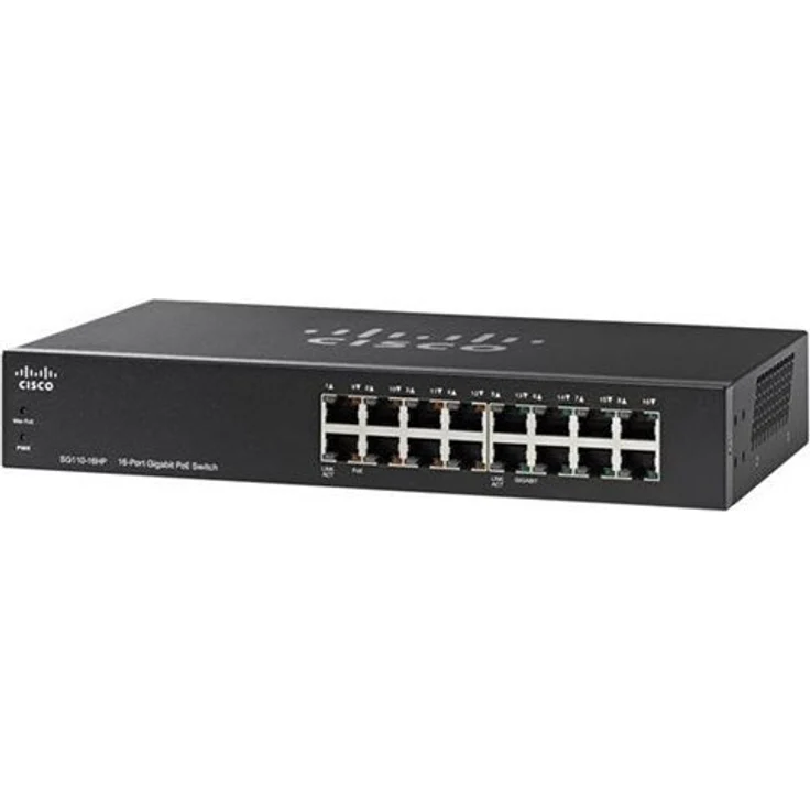 CISCO 16-Port PoE Gigabit Switch SG110-16HP – Bild 1