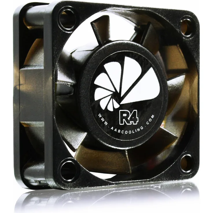 AAB Cooling Super Silent R4 - 40mm leise und effizient Gehäuselüfter mit 4 Anti-Vibrations-Pads