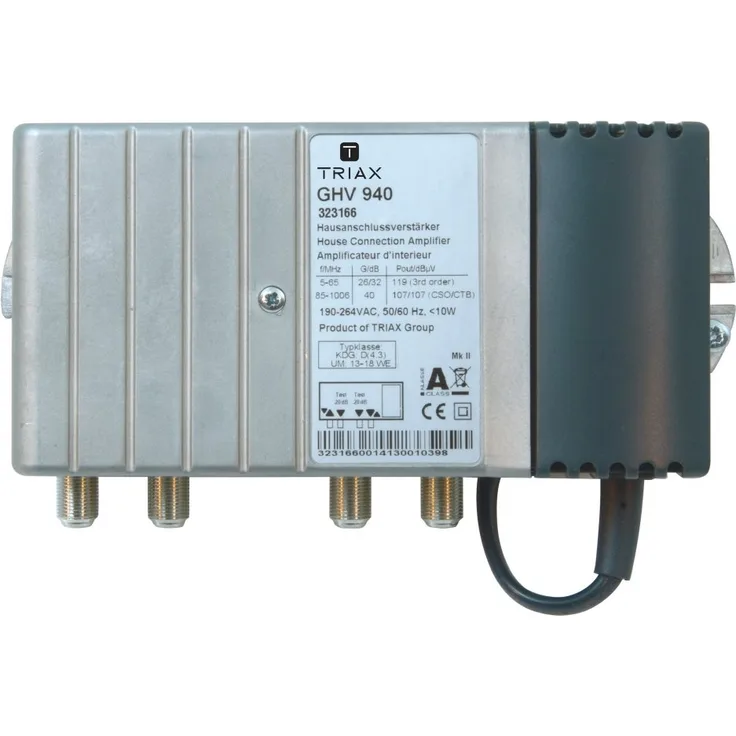 Triax GHV 940 Verstärkung Vorwärts 40 dB weiß