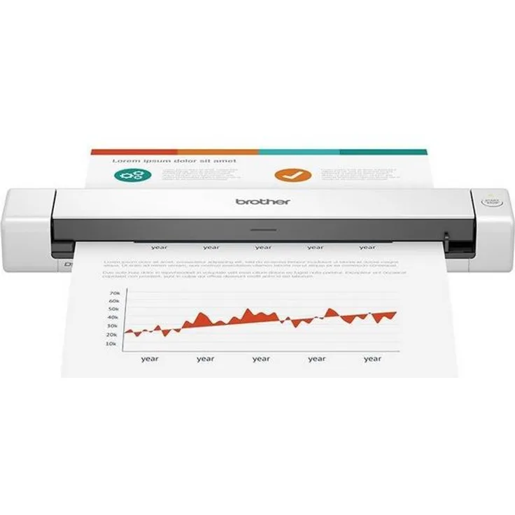 Brother DS-640 Mobile Scanner | A4 | Stromversorgung USB | 15 ppm | Farbe | Schwarz-Weiß | Scan to USB