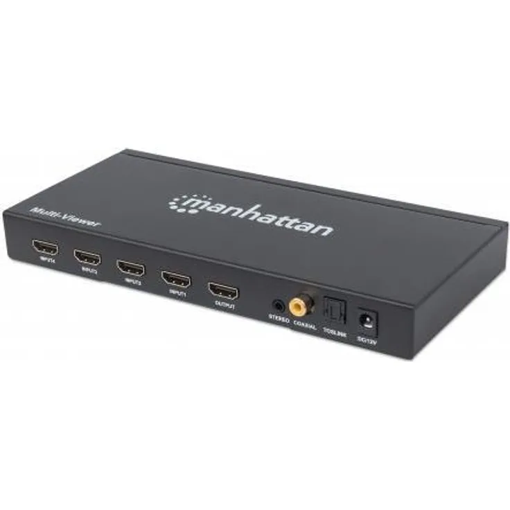 Manhattan 207881 HDMI Multiviewer Switch Schwarz