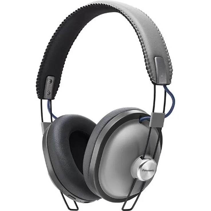 Panasonic RP-HTX80B Over-Ear-Kopfhörer, mit Bluetooth, Mikrofon, grau