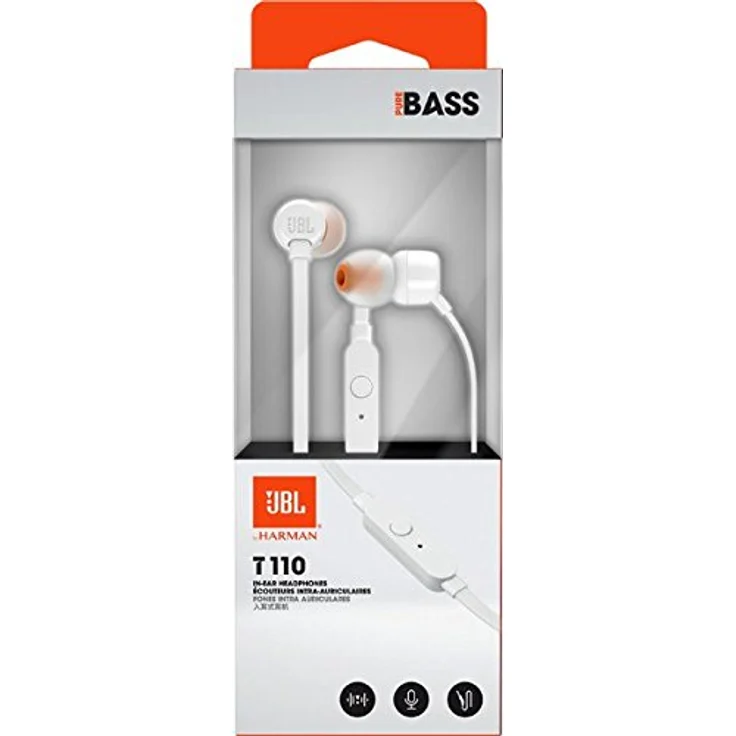 JBL Tune 110 In-Ear Kopfhörer mit Mikrofon, weiß – Bild 9